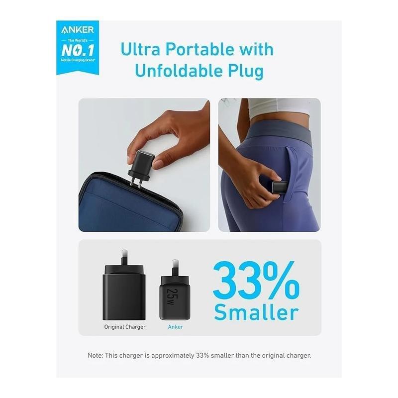 Anker 25W USB-C Charger Block - Black, , large image number 2