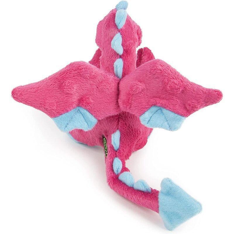 Godog Dragons Durable Plush Squeaker Dog Toy with Chew Guard Technology - Pink - Large, , large image number 2