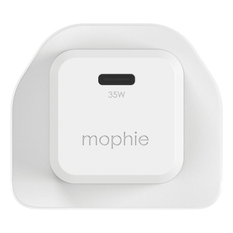 Mophie Power Adapter USB-C 35W Fast Charging Gan 3 Pin - White, , large image number 0