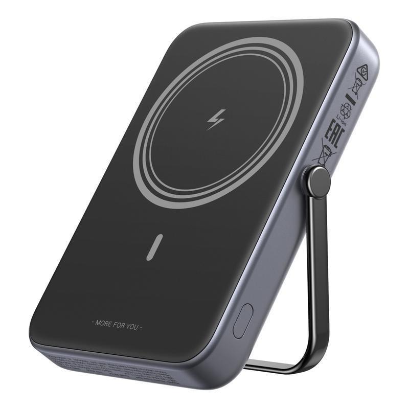 UGREEN Uno Power Bank 10000mAh Magnetic Wireless 7.5W With Stand + USB-C 20W In/Out - Gray, , large image number 0