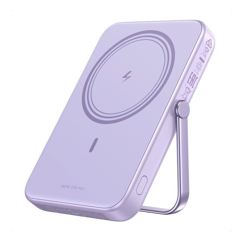 UGREEN Uno Power Bank 10000mAh Magnetic Wireless 7.5W With Stand + USB-C 20W In/Out - Purple, , large image number 0