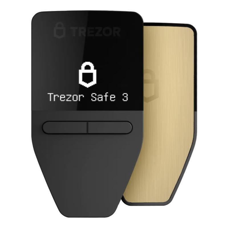 Trezor Safe 3 Advanced Crypto Hardware Wallet - Solar Gold, , large image number 0
