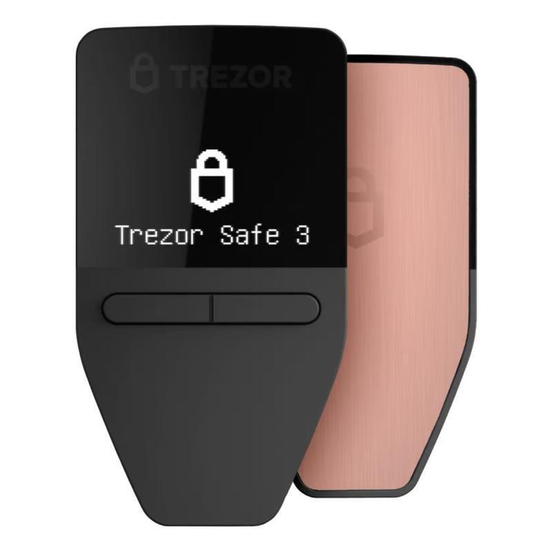 Trezor Safe 3 Advanced Crypto Hardware Wallet - Galactic Rose, , large image number 0