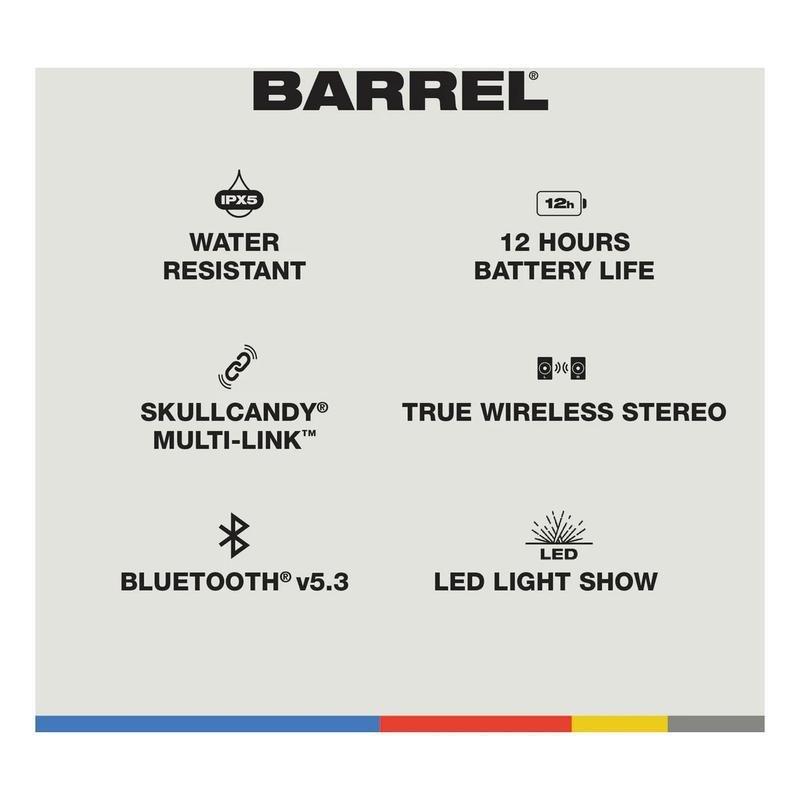 Skullcandy Barrel Boombox Wireless Speaker - Primer, , large image number 3