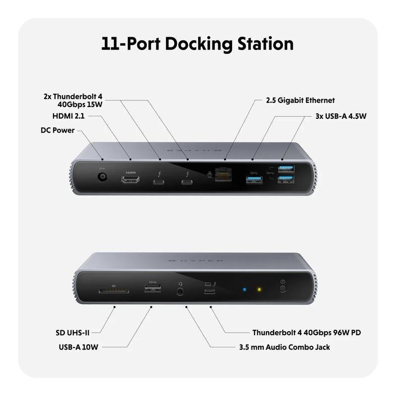 Hyper HyperDrive Thunderbolt 4 Docking Station, , large image number 1