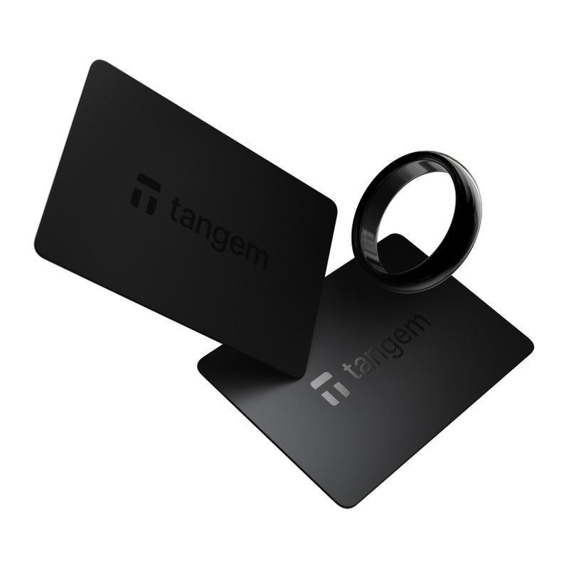 Tangem Crypto Hardware Wallet Ring Size 9 (1 Ring & 2 Cards), , large image number 0
