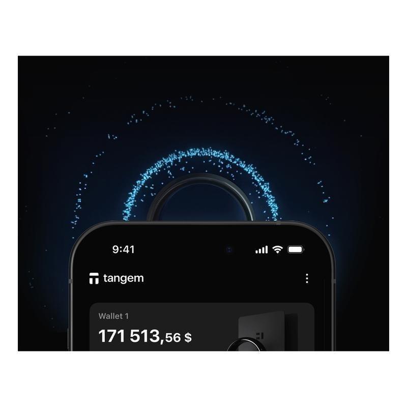 Tangem Crypto Hardware Wallet Ring Size 9 (1 Ring & 2 Cards), , large image number 7