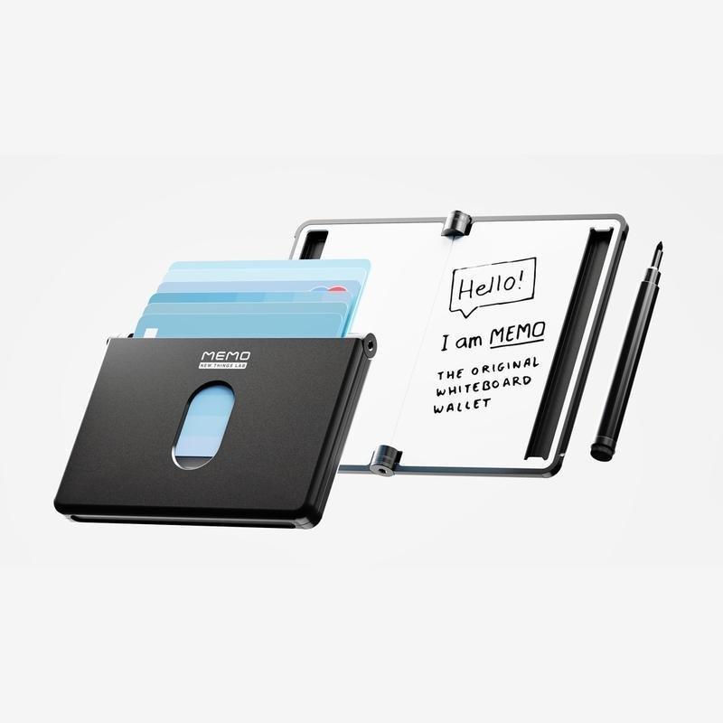 New Things Lab Memo RFID Blocking Whiteboard Wallet - Charcoal Black, , large image number 0