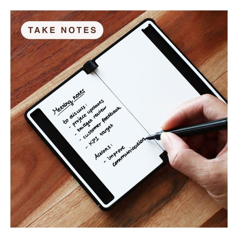 New Things Lab Memo RFID Blocking Whiteboard Wallet - Charcoal Black, , large image number 3