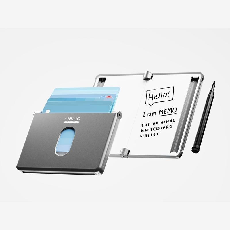 New Things Lab Memo RFID Blocking Whiteboard Wallet - Slate Gray, , large image number 0