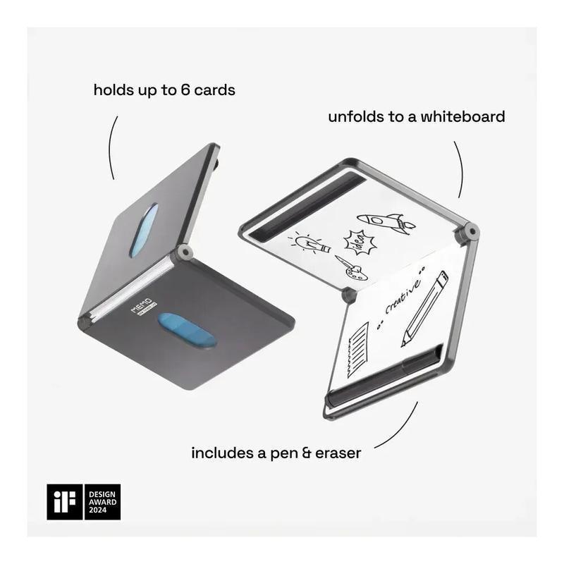 New Things Lab Memo RFID Blocking Whiteboard Wallet - Slate Gray, , large image number 3