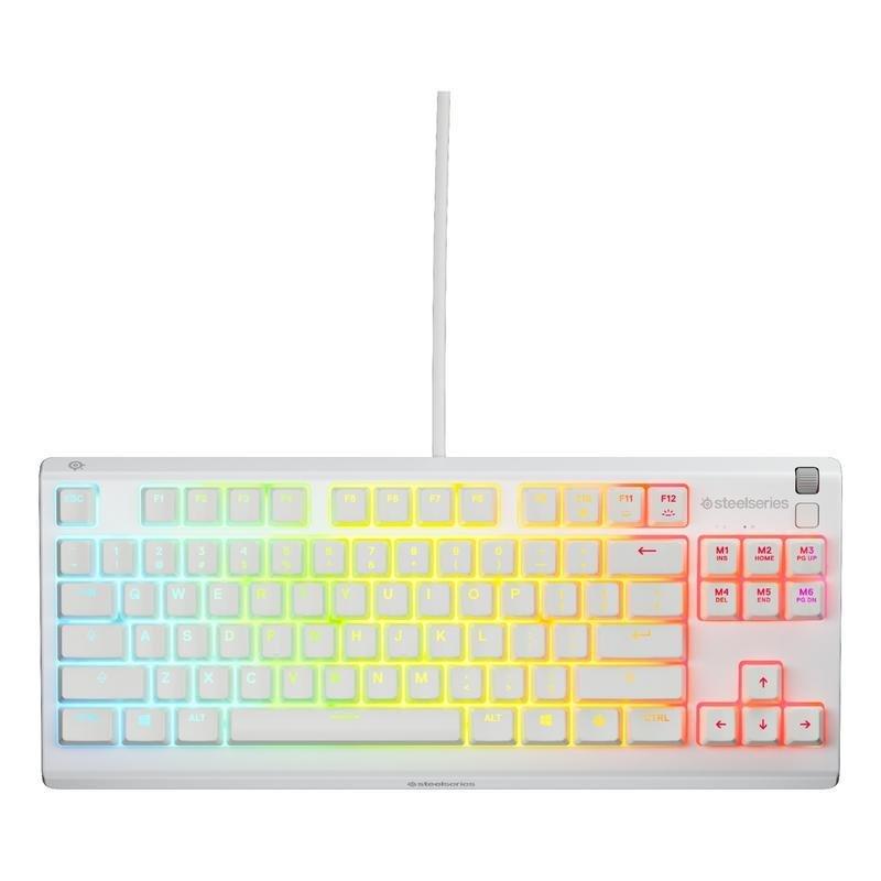 SteelSeries APEX 3 TKL White Gaming Keyboard - Whisper-Quiet Switch (US Layout), , large image number 0