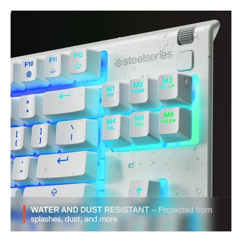 SteelSeries APEX 3 TKL White Gaming Keyboard - Whisper-Quiet Switch (US Layout), , large image number 2