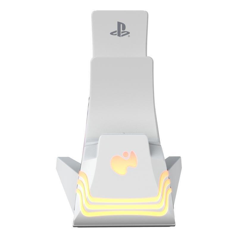 PDP PS5 After Glow Dual Charger - White, , large image number 1