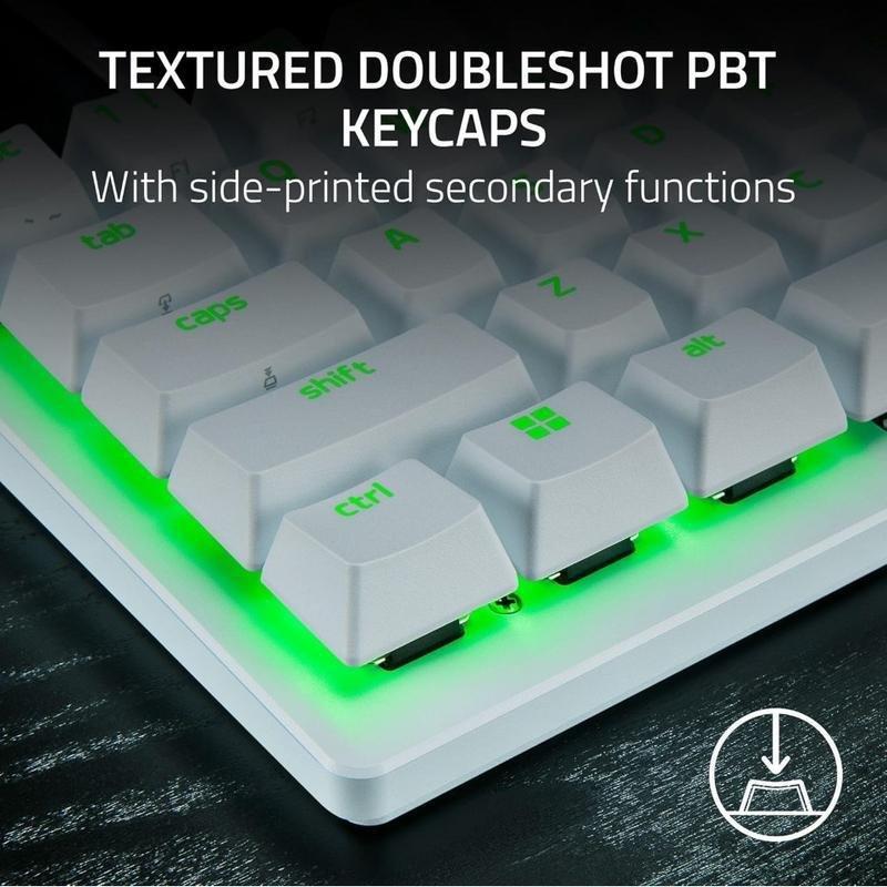 Razer Huntsman V3 Pro Mini - 60% Analog Optical Esports Gaming Keyboard - White, , large image number 6
