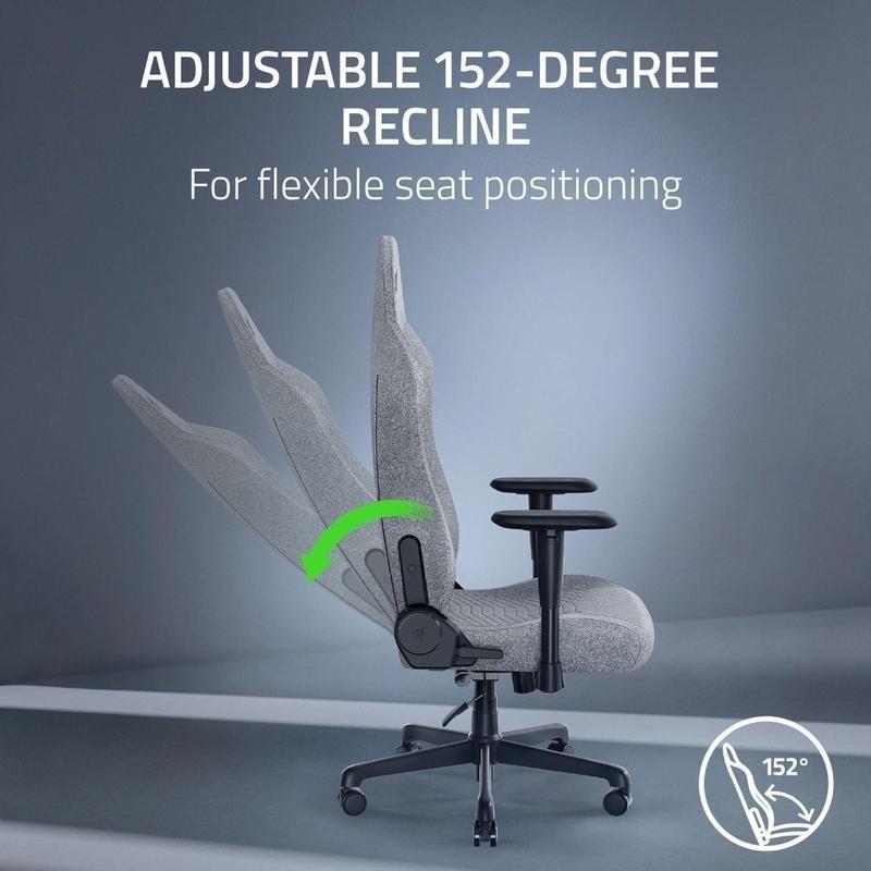 Razer Iskur V2 X - Essential Gaming Chair with Built-in Lumbar Support - Light Gray Edition, , large image number 5