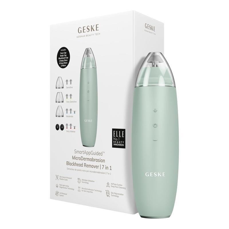 GESKE SmartAppGuided MicroDermabrasion Blackhead Remover 7 in 1 - Green, , large image number 0