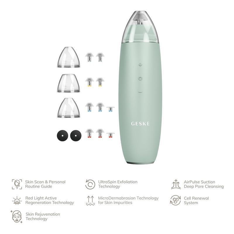 GESKE SmartAppGuided MicroDermabrasion Blackhead Remover 7 in 1 - Green, , large image number 3