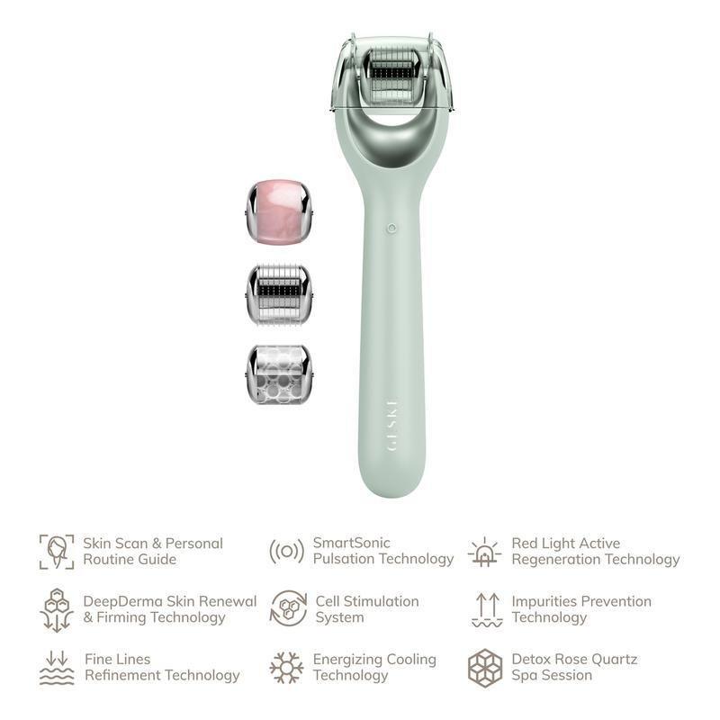 GESKE SmartAppGuided MicroNeedle Face Roller 9 in 1 - Green, , large image number 1