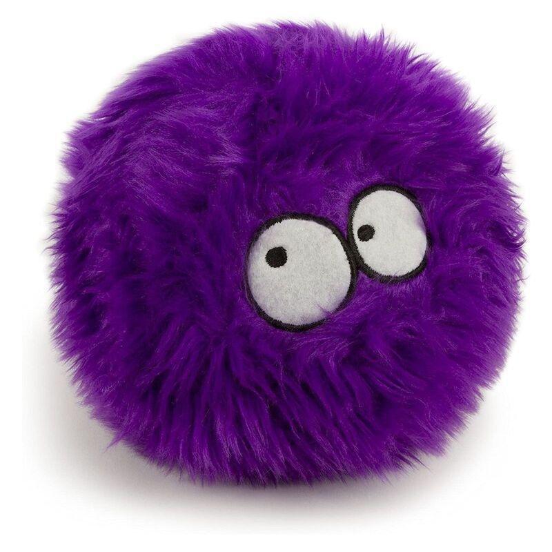 Godog Furballz Durable Plush Squeaker Dog Toy with Chew Guard Technology - Purple - Small, , large image number 0
