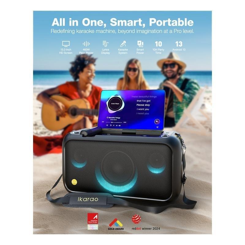 Ikarao Break X1 Smart Party Speaker With Screen 800W, , large image number 3