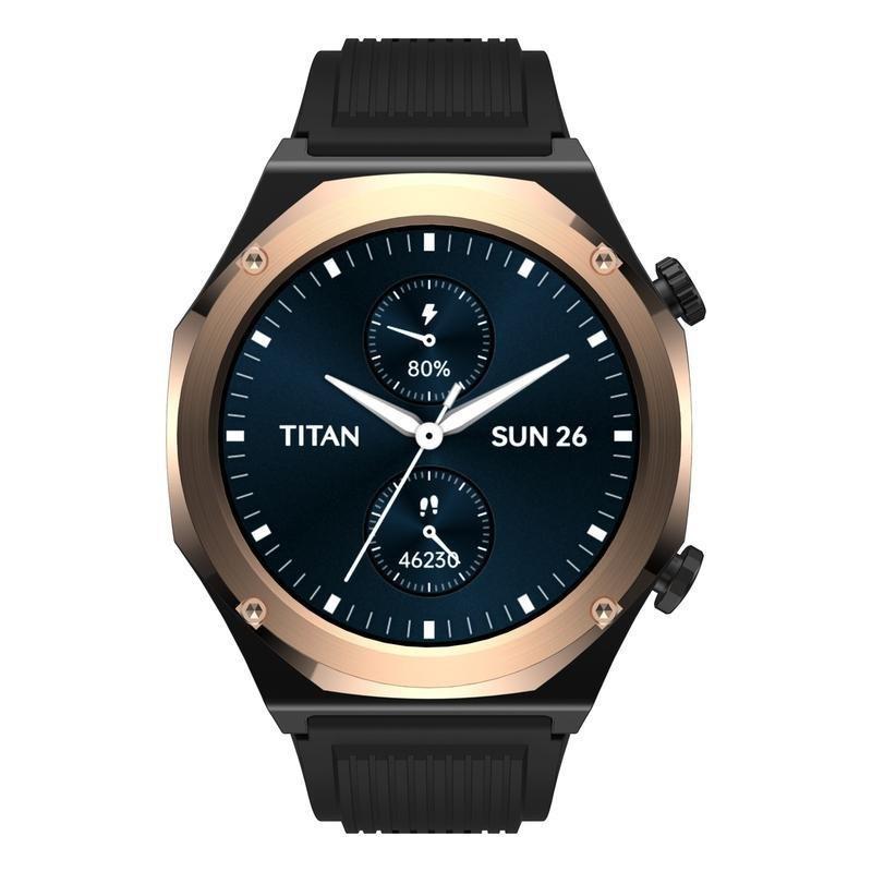 Titan Maestro Smartwatch - Black/Rose Gold, , large image number 1