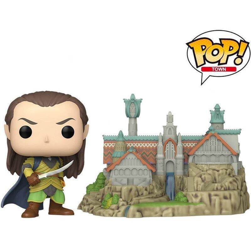 Funko Pop! Town Movies Lord Of The Rings S8 Elrond And Rivendell Vinyl Figure, , medium