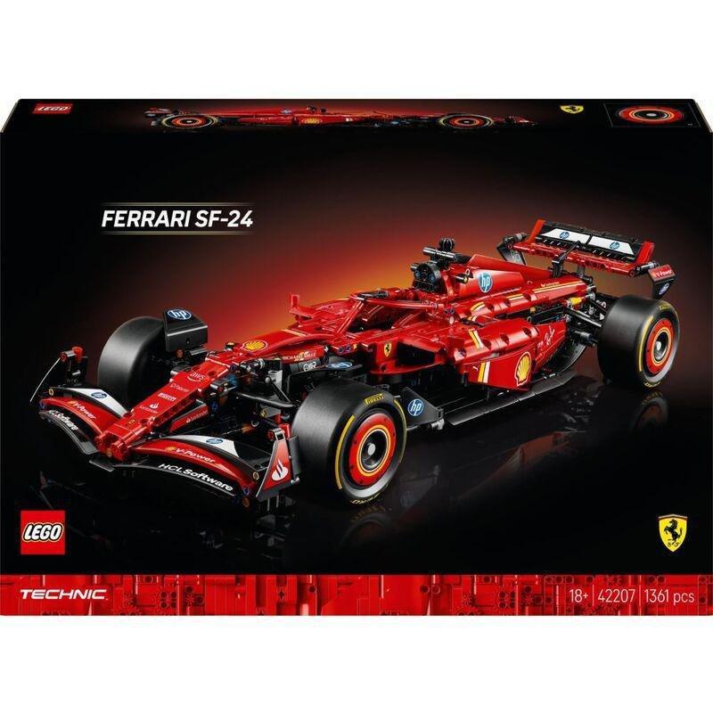 LEGO Technic Ferrari SF-24 F1 Race Car 42207 (1361 Pieces), , large image number 2