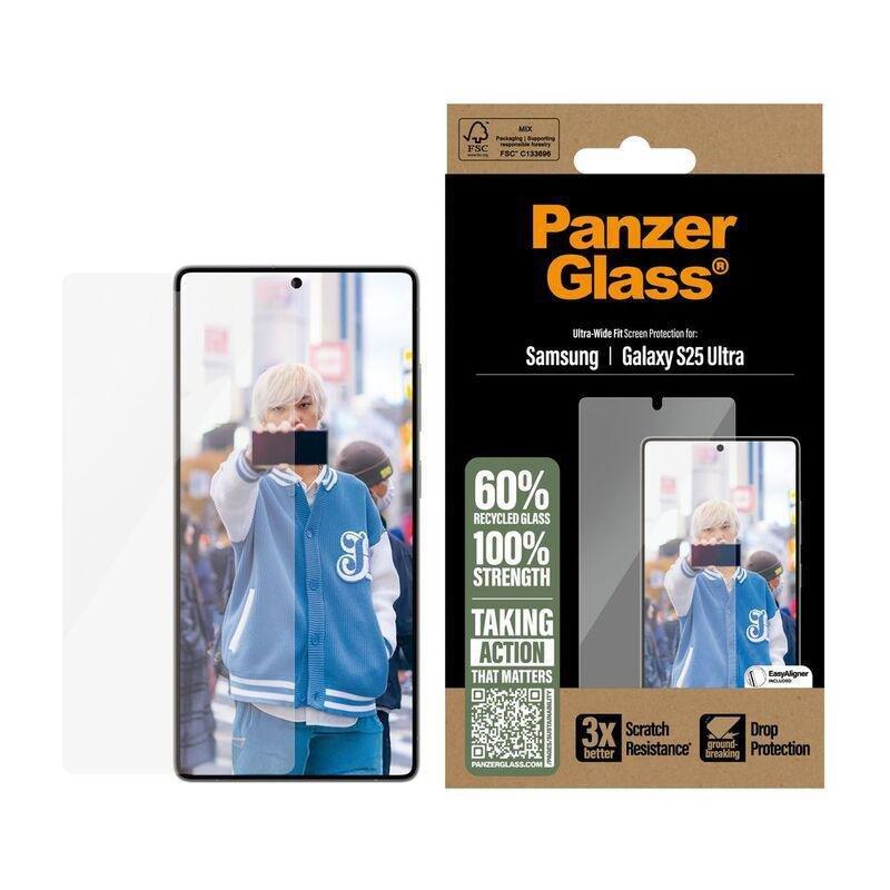 Panzer Glass Samsung Galaxy S25 Ultra Screen Protector - Ultra Wide Fit - Clear, , large image number 1