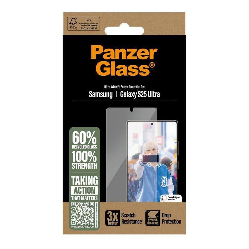 Panzer Glass Samsung Galaxy S25 Ultra Screen Protector - Ultra Wide Fit - Clear, , large image number 2