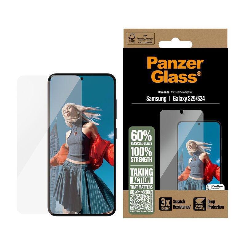 Panzer Glass Samsung Galaxy S25 Screen Protector - Ultra Wide Fit - Clear, , large image number 0