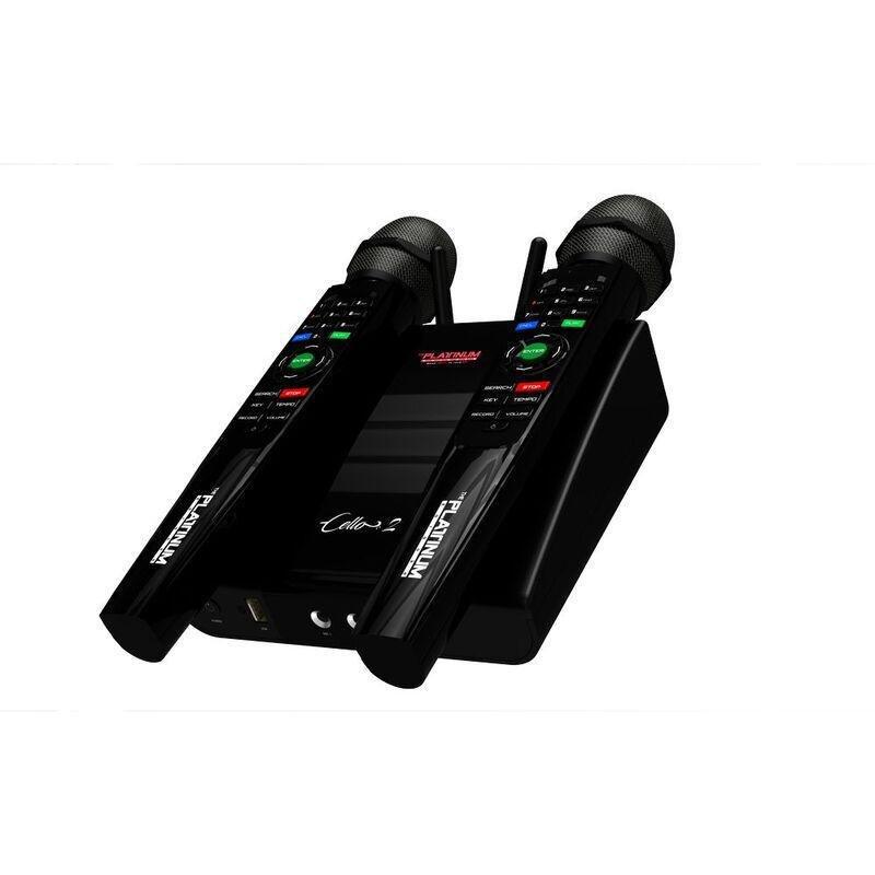 Platinum Karaoke Cello 2 Wireless Microphones Karaoke Player, , large image number 1