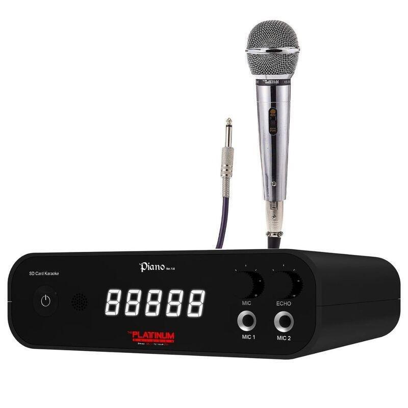Platinum Karaoke Piano Karaoke Player With 1 Corded Microphone (Bundle), , large image number 0