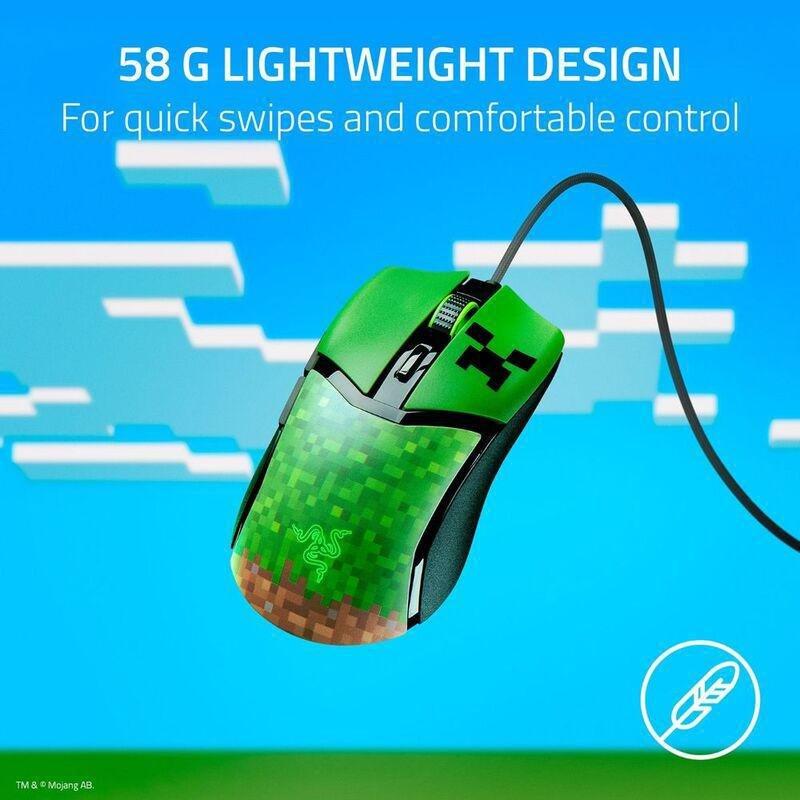 Razer Cobra Lightweight Wired Gaming Mouse With Razer Chroma RGB - (Minecraft Edition), , large image number 1