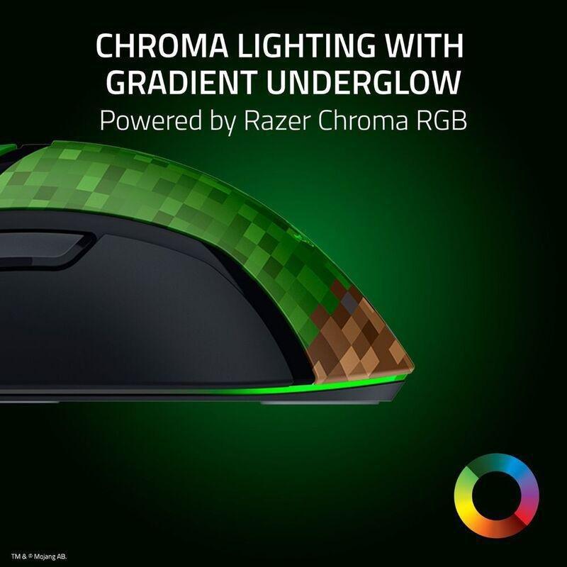 Razer Cobra Lightweight Wired Gaming Mouse With Razer Chroma RGB - (Minecraft Edition), , large image number 3