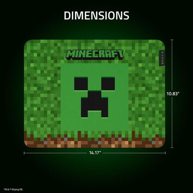 Razer Gigantus V2 Medium Soft Gaming Mouse Mat - (Minecraft Edition) (14.18 x 10.84 x 0.12-Inch), , large image number 5
