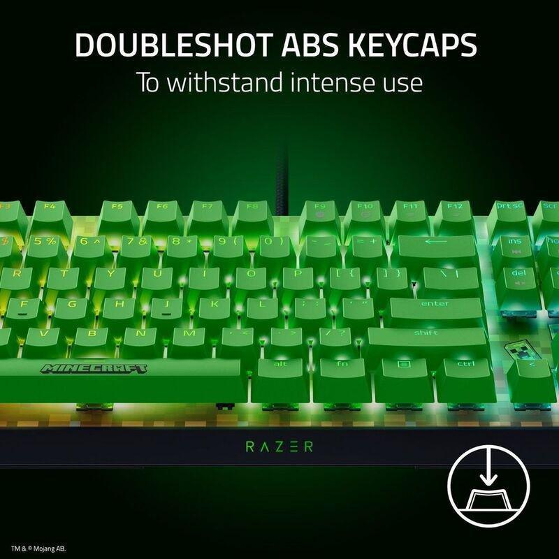 Razer Blackwidow V4 X Green Switch US Mechanical Gaming Keyboard With Razer Chroma RGB - (Minecraft Edition), , large image number 5