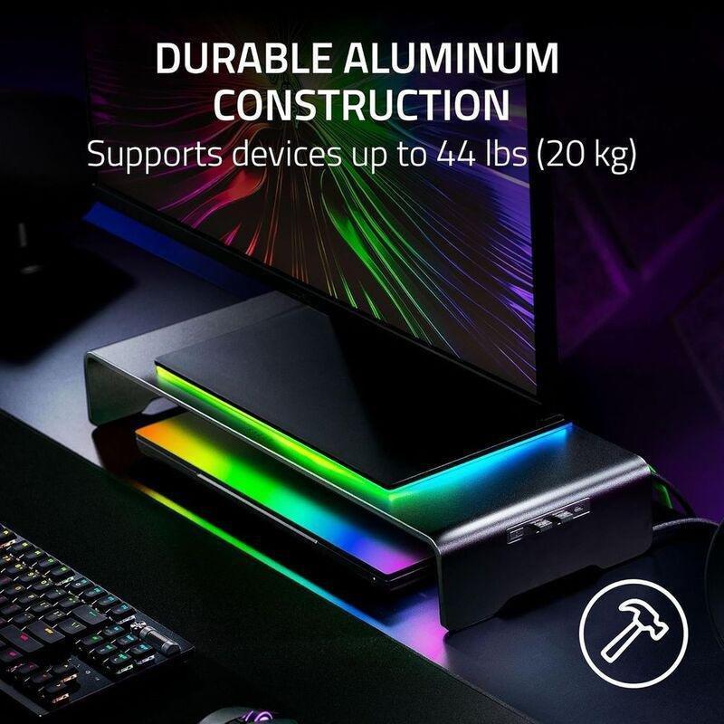 Razer Monitor Stand Chroma Aluminum Monitor Stand With 4-Port HUB, , large image number 3