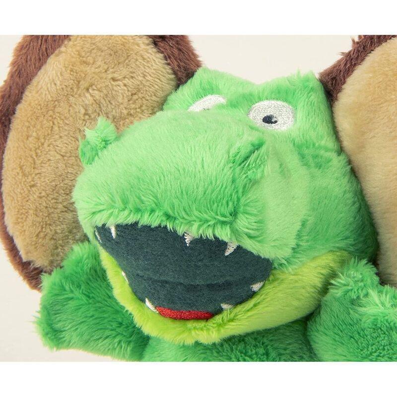 Godog Silent Squeak Flips Gator Monkey Durable Plush Dog Toy with Chew Guard Technology - Small, , large image number 1