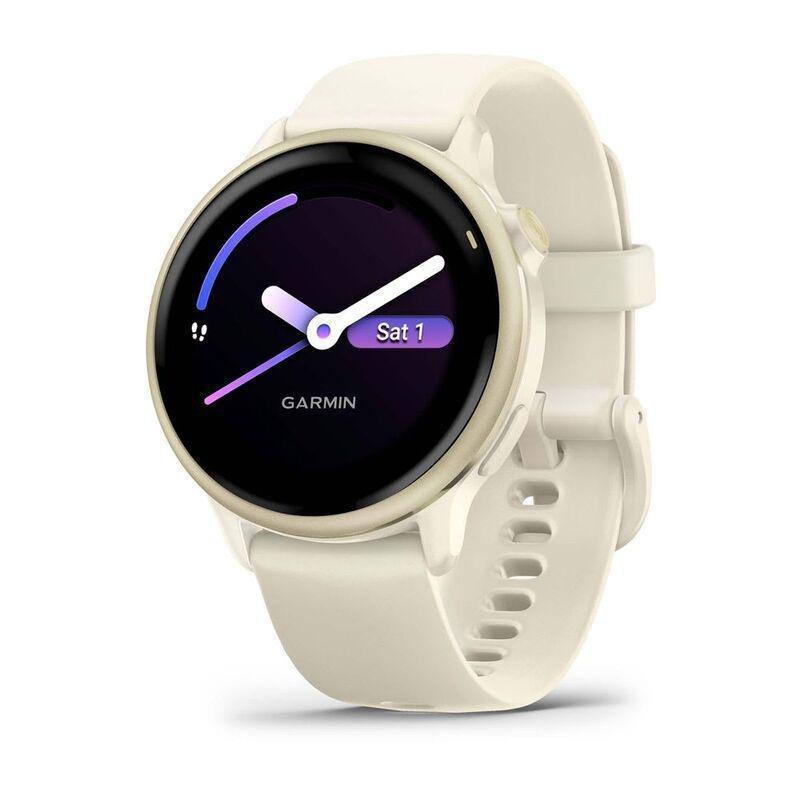 Garmin Vivoactive 6 Smartwatch - Lunar Gold/ Bone Band, , large image number 0