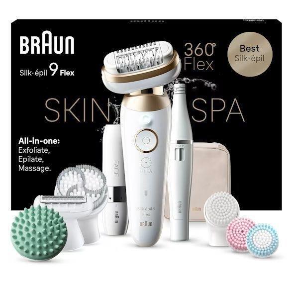 Braun Silk-Epil 9 Flex Skinspa 9-681 3D Epilator Hair Remover, , medium