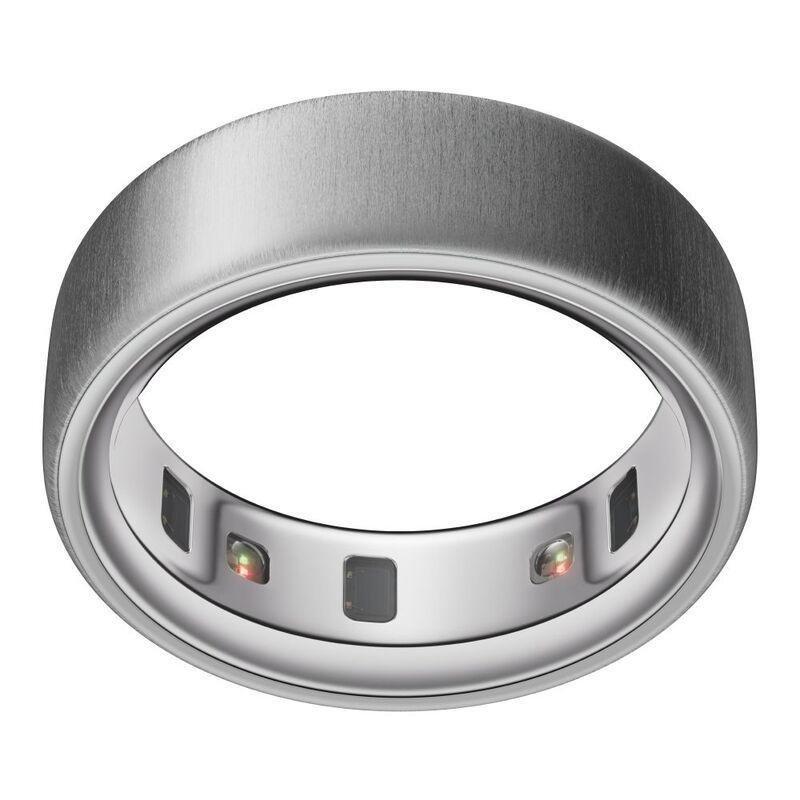 Oura Ring 4 Smart Ring Health Activity Tracker - Brushed Silver (Ring Size 6), , medium