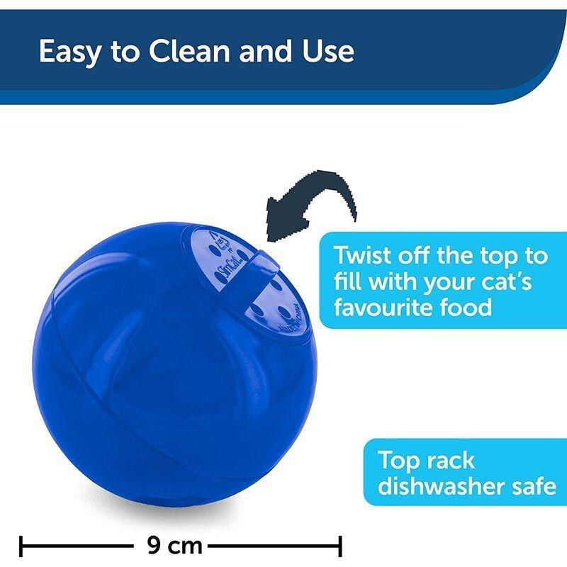 Petsafe Slimcat Food Dispensing Cat Toy - Blue, , large image number 1