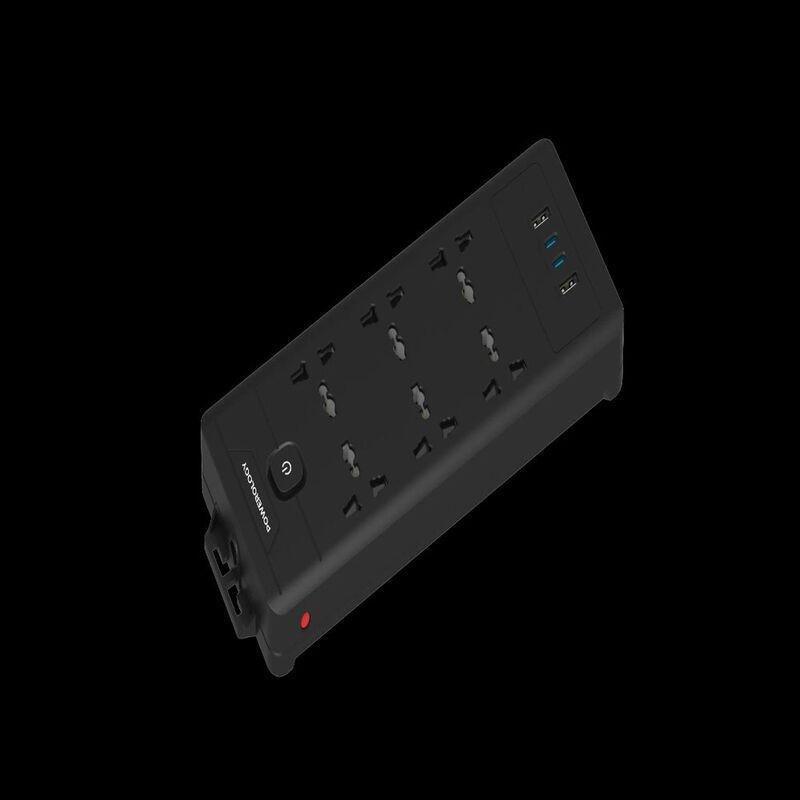 Powerology 6Ac 2500W Power Strip - Black, , medium