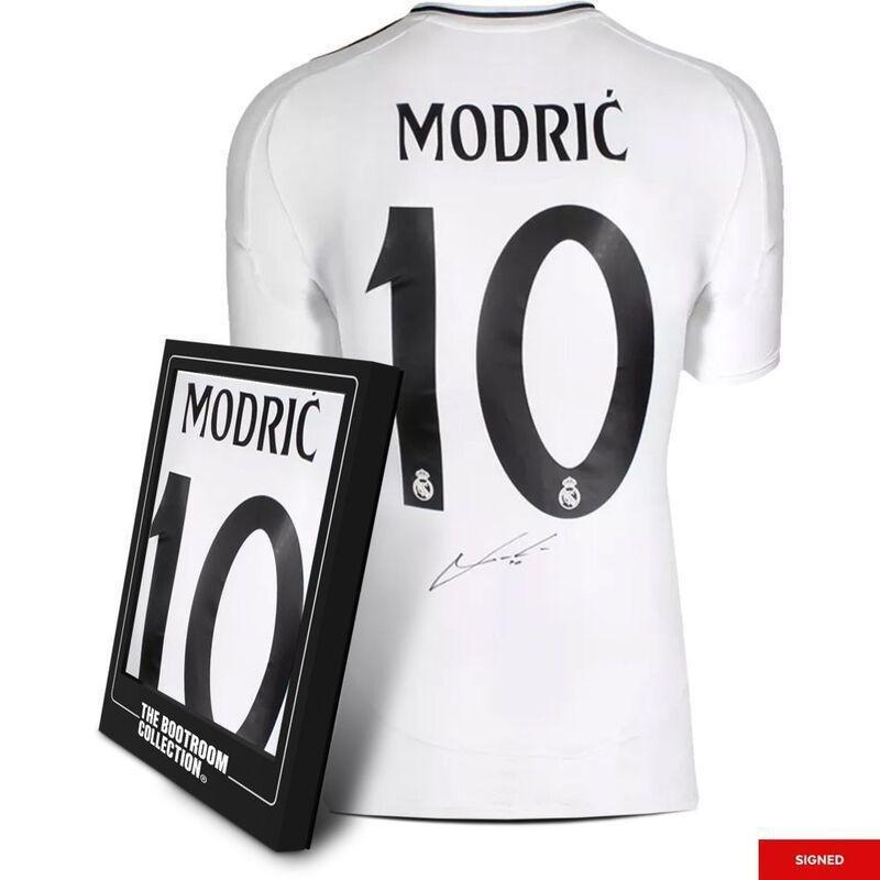 Bootroom Collection Luka Modric Back Signed Real Madrid CF 2024-25 Home Shirt (Boxed), , large image number 0