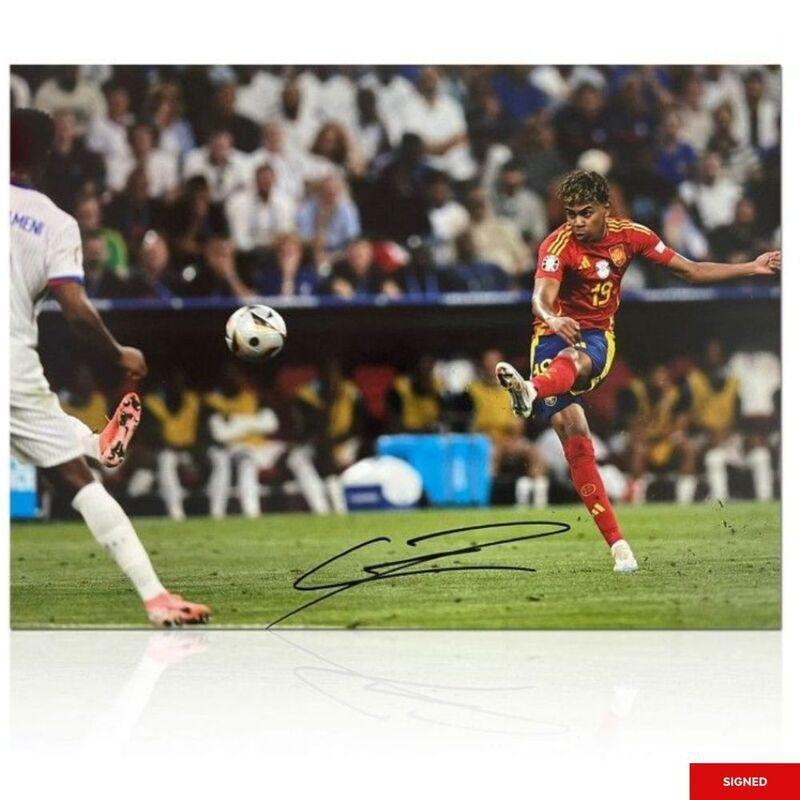 Bootroom Collection Lamine Yamal Signed Spain Football Photo - Semi Finals, , medium