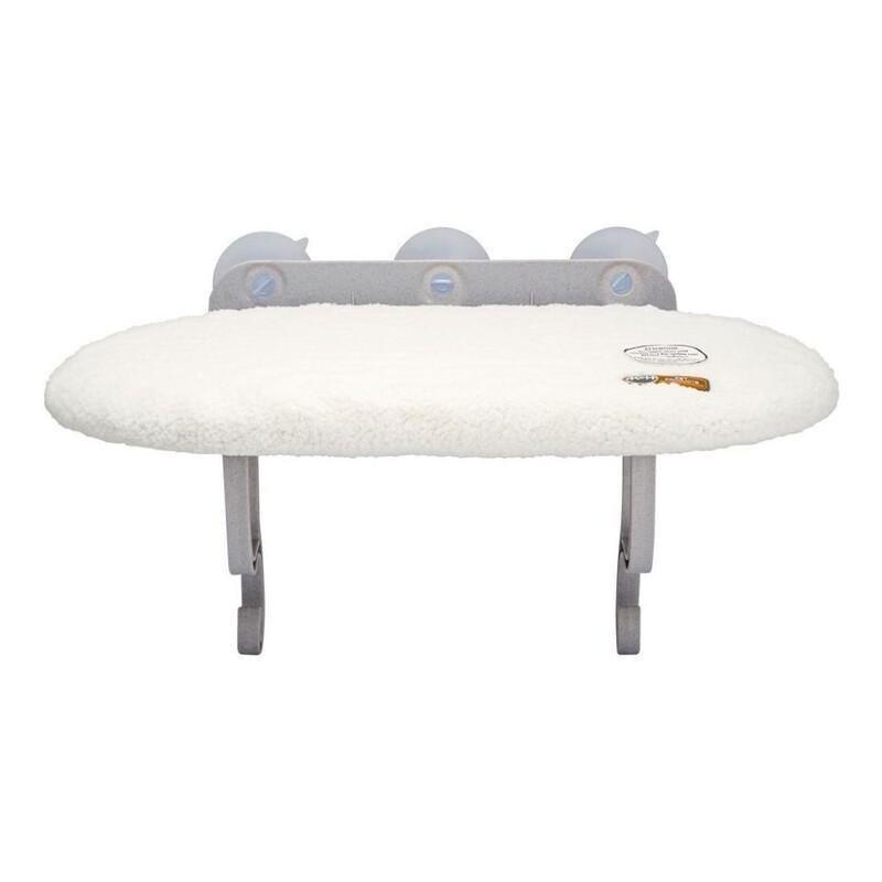 K & H Universal Mount Kitty Sill Window-Perch Bed - Fleece (14 x 24 Inch), , large image number 0