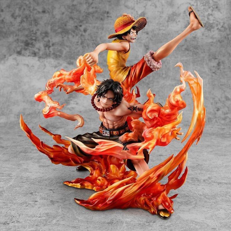 Megahouse Portrait Of Pirates One Piece Neo - Maximum Luffy & Ace - Bond Between Brothers - 20th Limited Ver 24.5 cm Figure, , large image number 0