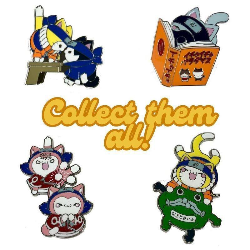 Megahouse Mega Cat Project Naruto Nyaruto! Pins Collection Naruto Uzumaki 5 cm Figure, , large image number 1