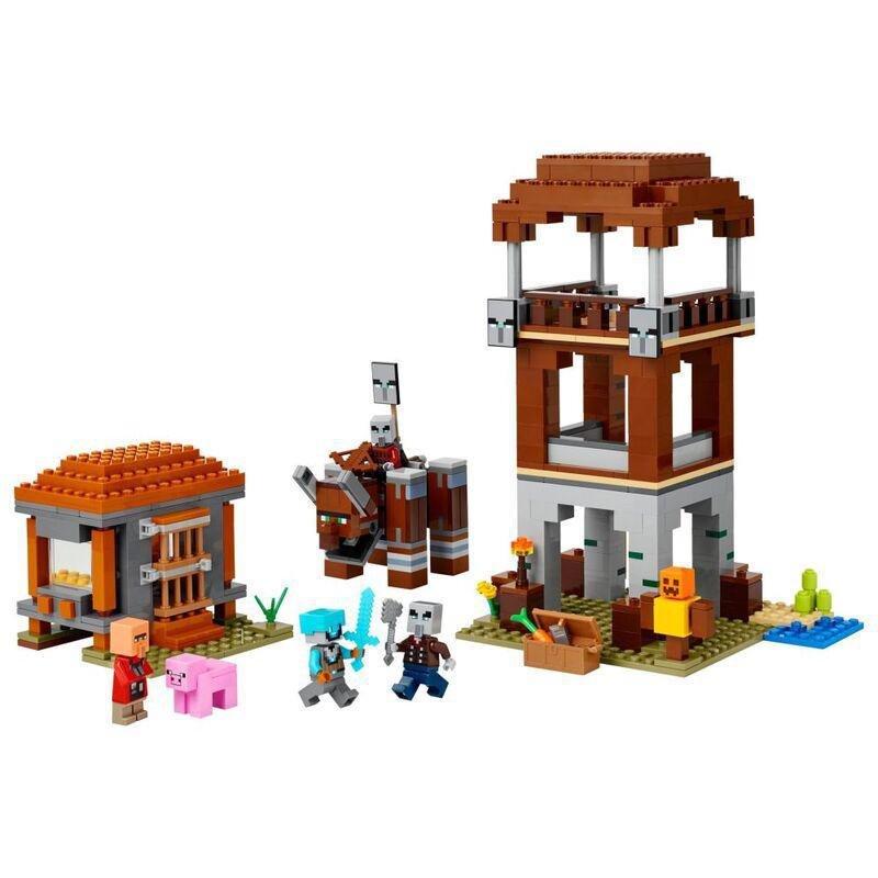 LEGO Minecraft The Pillager Outpost and Ravager Gamer Building Toy Gift - 21278 (1084 Pieces), , medium